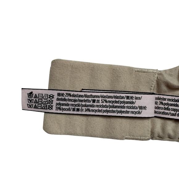 VICTORIAS SECRET Body Lined Perfect Coverage Bra in Beige Size 36DDD Lace Detail - Picture 9 of 9